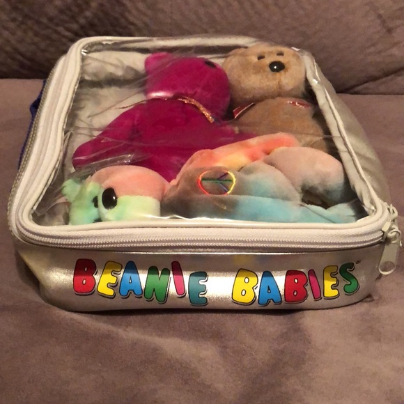 Peace, Millenium,, and 1999 Signature Bears With Case- Beanie Babies Set of 3 - Picture 5 of 15